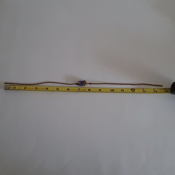 Vintage Glass Trade Bead on 15" Leather Cord - Picture 5 of 9